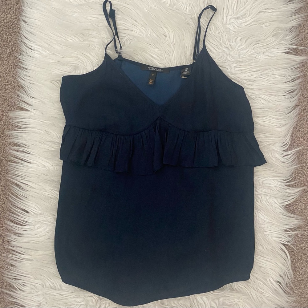 NWT Scotch & Soda navy blue tank top, XS